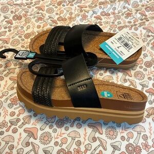 Reef Black and Brown Women's Sandals